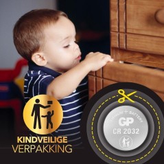 GP Battery 3V CR2032 Knapcellebatterier - 20 stk.